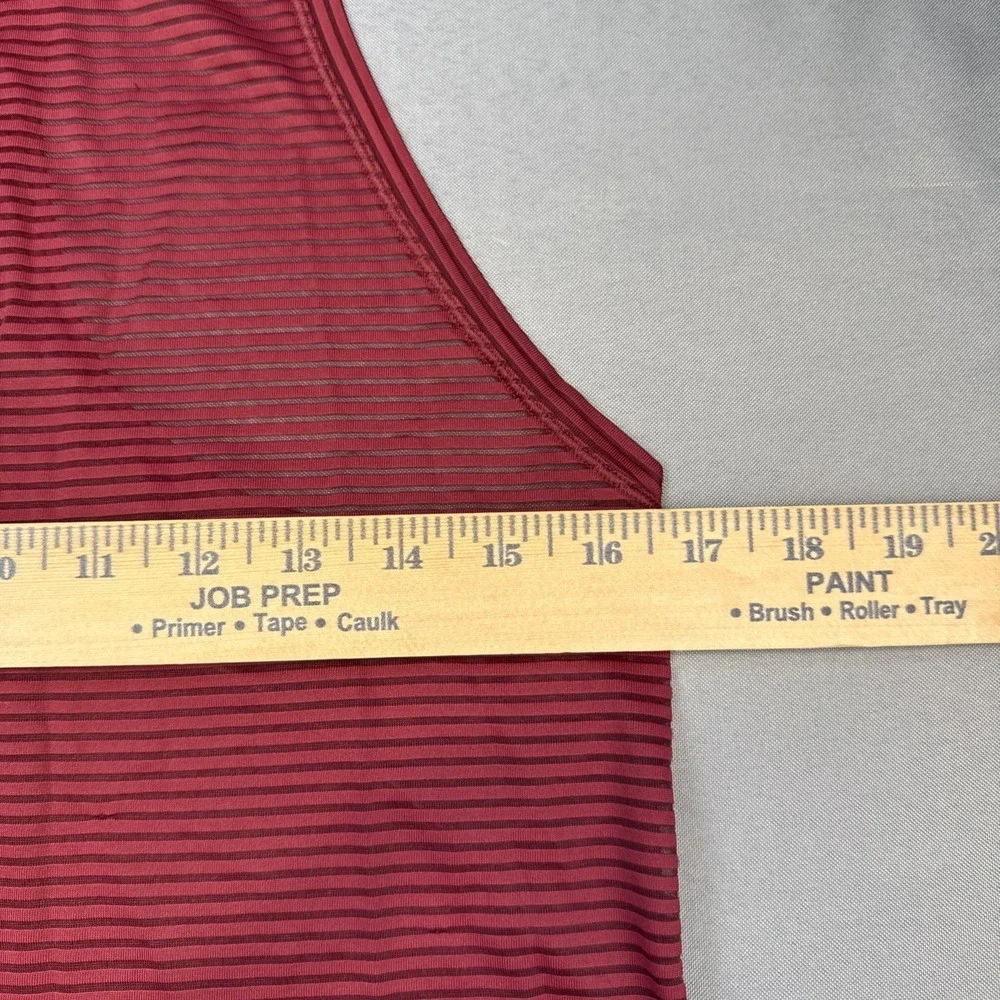 Lululemon Miles Ahead Tank Tie Back‎ Ruby Wine Red Size 8 EUC!